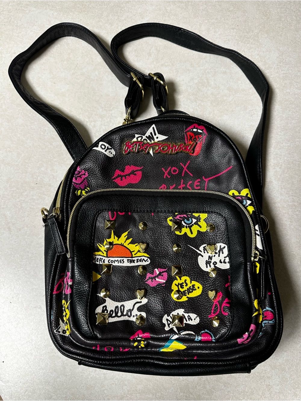 Betsey Johnson Small Backpack New Condition